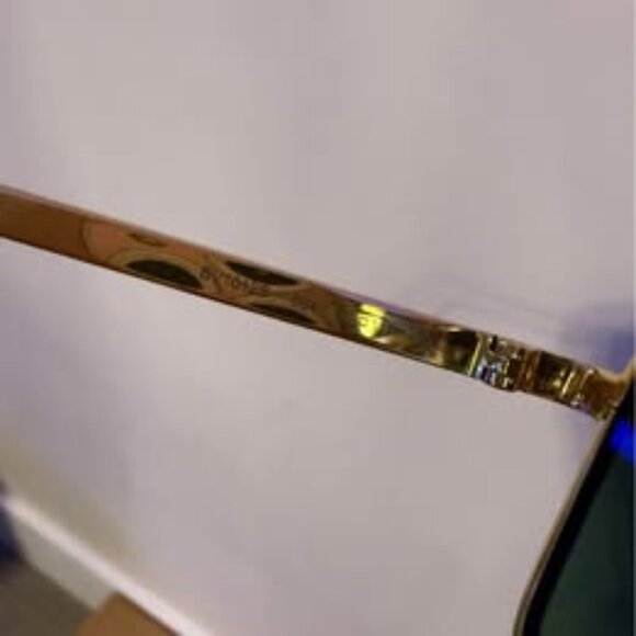 Bottega Veneta Green Gold Aviator Sunglasses - Picture 9 of 9